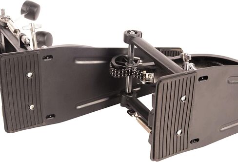 Double Bass Pedal,Two Chain Double Kick Drum Pedal,Bass Drum Pedal 2 way Beater Heads Heavy NO Slip in Kuwait