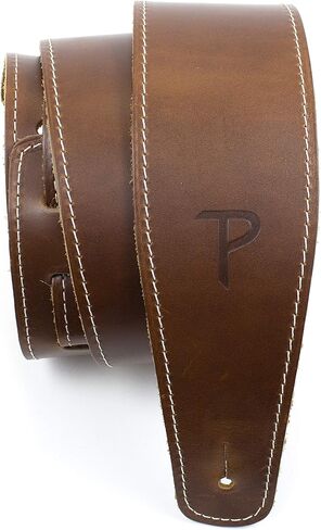 حزام جيتار من بيريز ليذرز ليمتد - جلد بيسبول (سلسلة) - اسود - قابل للتعديل - للجيتار الصوتي/الباس/الكهربائي - صنع في كندا (SP25S-7048) in Kuwait