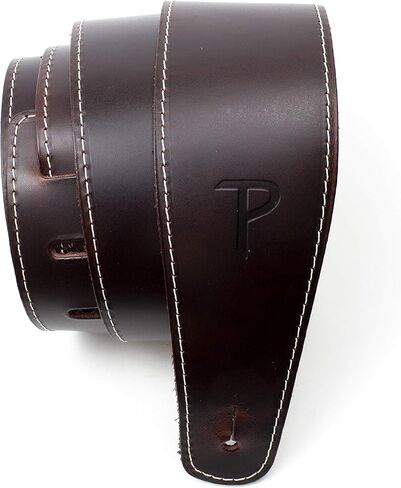 حزام جيتار من بيريز ليذرز ليمتد - جلد بيسبول (سلسلة) - اسود - قابل للتعديل - للجيتار الصوتي/الباس/الكهربائي - صنع في كندا (SP25S-7048) in Kuwait