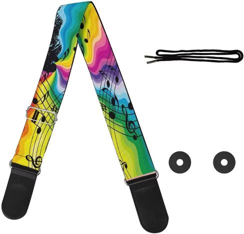 GLENLCWE Dragonfly Print Guitar Strap for Acoustic&Electric&Bass Guitars,Adjustable Guitar Strap in Saudi Arabia