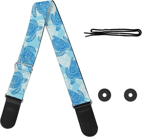 GLENLCWE Dragonfly Print Guitar Strap for Acoustic&Electric&Bass Guitars,Adjustable Guitar Strap in Saudi Arabia