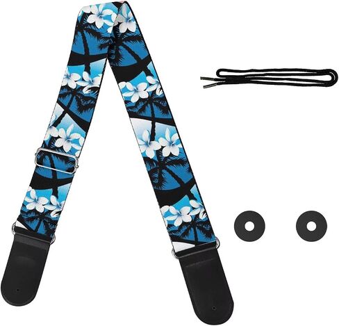 GLENLCWE Dragonfly Print Guitar Strap for Acoustic&Electric&Bass Guitars,Adjustable Guitar Strap in Saudi Arabia