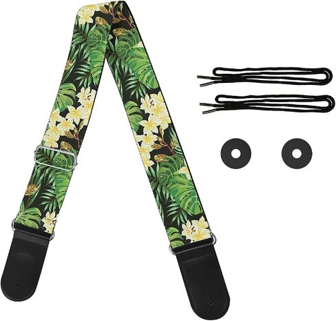 GLENLCWE Dragonfly Print Guitar Strap for Acoustic&Electric&Bass Guitars,Adjustable Guitar Strap in Saudi Arabia