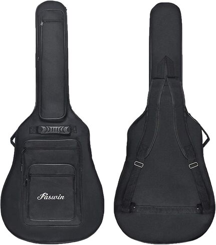 حقيبة غيتار اكوستيك 41 بوصة من فاسوين مزودة بـ 6 جيوب، اختر عينة وشريط غيتار in Kuwait