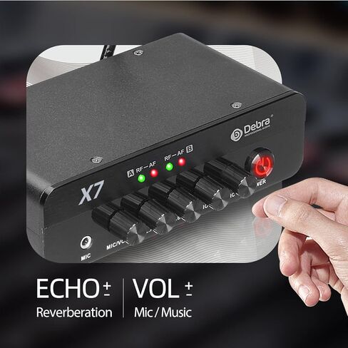 D Debra Audio VM302 VHF Wireless Microphone System with Dual Handheld Mic Have XLR Interface for Home Karaoke Wedding Conference Speech (VM302) (X7) in Kuwait