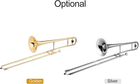 summina Silver Trumpet Alto Trombone Brass Bb Tone B Flat Wind Instrument with Cupronickel Mouthpiece Cleaning Stick Case in Saudi Arabia