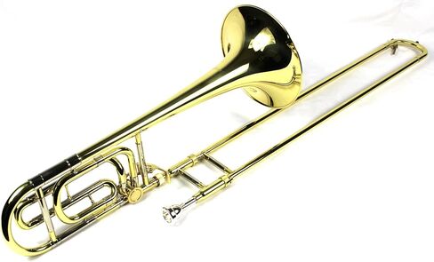 علامة تجارية جديدة Bb/F تينور ترومبون مع جراب وقطعة فم - طلاء ذهبي in Kuwait