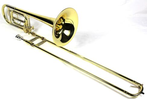 علامة تجارية جديدة Bb/F تينور ترومبون مع جراب وقطعة فم - طلاء ذهبي in Kuwait