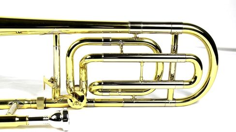 علامة تجارية جديدة Bb/F تينور ترومبون مع جراب وقطعة فم - طلاء ذهبي in Kuwait