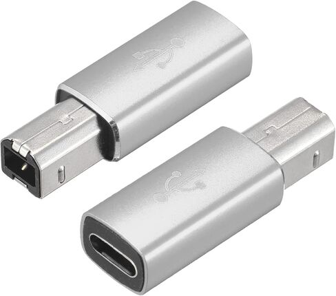 MECCANIXITY USB C Female to MIDI Convert Adapter, Type-C to USB B Adapter Black for Printers, Laptop, Tablet, Piano, Synthesizers in Saudi Arabia
