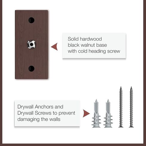 شماعة حائط للجيتار، حزمة واحدة، شماعة جيتار قابلة للدوران للحماية على شكل حرف V مع براغي مرساة للجدران الجافة، خطاف حامل جيتار من خشب الجوز الصلب للجيتار الكهربائي الصوتي، باس البانجو القيثارة والمزيد in Kuwait