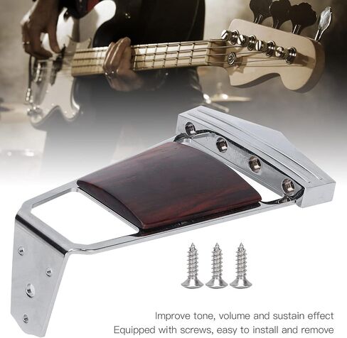 WNSC Guitar Bridge Tailpiece, Lightweight Electric Guitar Replacement Tailpiece for Jazz Archtop Guitar Replacement for Hollow Body Archtop Guitars Parts Replace, WNSC87isxgzwtd5248 in Saudi Arabia