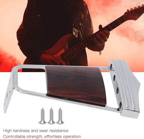 WNSC Guitar Bridge Tailpiece, Lightweight Electric Guitar Replacement Tailpiece for Jazz Archtop Guitar Replacement for Hollow Body Archtop Guitars Parts Replace, WNSC87isxgzwtd5248 in Saudi Arabia