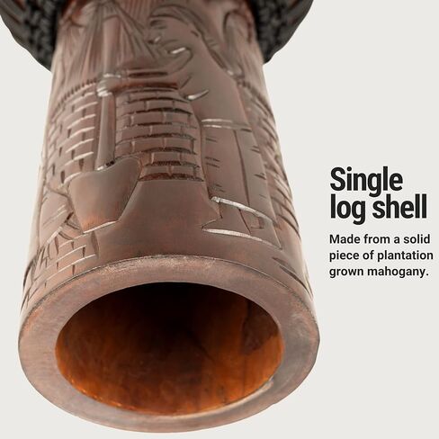 Meinl Percussion PROADJ2-L حبل احترافي على الطراز الأفريقي مقاس 30.48 سم مضبوط من خشب الماهوجني دجيمبي مع رأس من جلد الماعز، نحت قرية بوصة in Kuwait