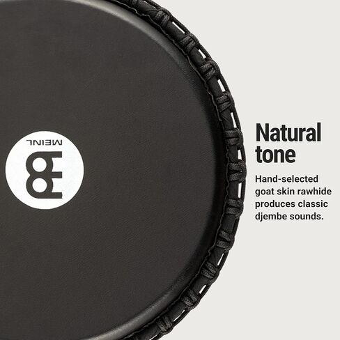 Meinl Percussion Style Djembe Drum, Hand Carved Mahogany — NOT Made in China — African Mali Weave Rope Tuning, 2-Year Warranty (ADJ7-M) in Saudi Arabia