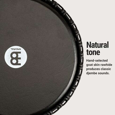 Meinl Percussion Style Djembe Drum, Hand Carved Mahogany — NOT Made in China — African Mali Weave Rope Tuning, 2-Year Warranty (ADJ7-M) in Saudi Arabia