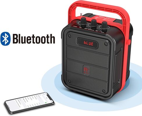 Shinco Bluetooth Speaker with Microphone, Portable Karaoke Machine with Remote Control, Audio Recording, FM Radio, Perfect for Kids in Saudi Arabia