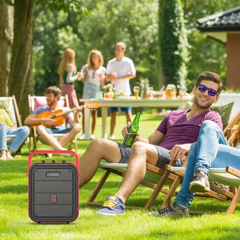 Shinco Bluetooth Speaker with Microphone, Portable Karaoke Machine with Remote Control, Audio Recording, FM Radio, Perfect for Kids in Saudi Arabia