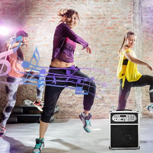 Sunkyn Karaoke Machine for Adults with 1 Wireless Karaoke Microphone,Bluetooth Rechargeable Speaker with USB/TF Card Support,FM/AUX IN/MP3/MIC Input/REC in Saudi Arabia