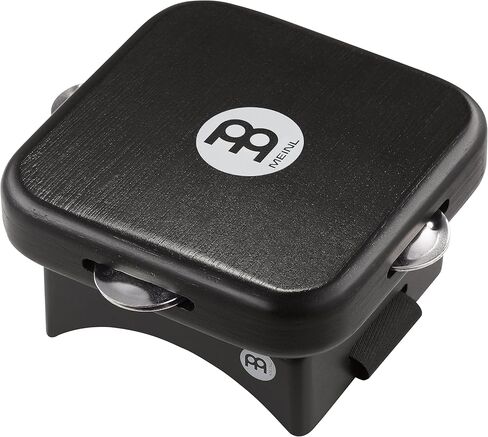 مشغلات Meinl Percussion Tambourine Cajon، تتضمن حزامًا قابلاً للتعديل - غير مصنوع في الصين - العب بيديك، جسم من الخشب الصلب المجوف، ضمان لمدة عامين، صنبور للركبة مع جينجلز (KP-JT-BK) in Saudi Arabia