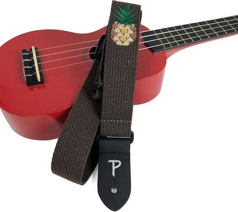 Perris Leathers CWS15EMB-7109 Cotton Ukulele Strap with Embroidered Design- 1.5", Hibiscus in Saudi Arabia