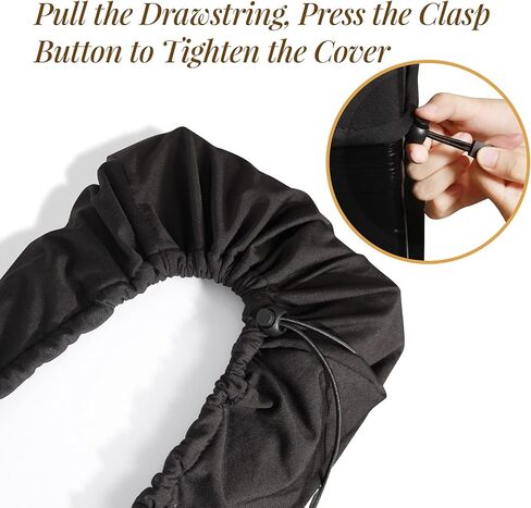 غطاء غبار للوحة مفاتيح البيانو Semmiro لـ 88 مفتاحًا، مع [غطاء إضافي] لحامل أوراق الموسيقى، غطاء بيانو رقمي/كهربائي من نسيج سباندكس قابل للتمدد، يتضمن حقيبة تخزين، مقاوم للغبار وقابل للغسل، أسود in Kuwait