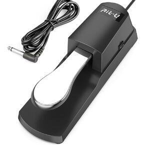 دواسة استراحة احترافية للوحة المفاتيح ودواسة البيانو - لوحة مفاتيح Ait-u حديثة لدواسة البيانو مع مفتاح قطبي 1/4 بوصة للوحات المفاتيح ميدي وبيانو رقمي ولوحة مفاتيح إلكترونية in Kuwait