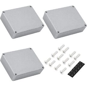 DaierTek 3pcs 1590BB Aluminum Metal Stomp Box Case Guitar Pedal Enclosure Effect Enclosure Stomp Box Unpainted 120x94.5x34MM in Saudi Arabia