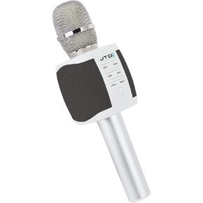 JTD Wireless Karaoke Microphone Speaker Recorder with 2x5W Dual Speakers, Sing Listen Record, Phone Tablet Computer 3.5mm MicroSD [JTD-009] in Kuwait