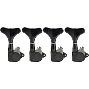 Musiclily Pro 4 Inline Sealed Bass Tuners Tuning Pegs Keys Machine Heads Set for 4 String Precision Jazz Bass, Black in Saudi Arabia