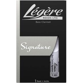 Légère Reeds - Bass Clarinet Reed, Signature, Strength 1.50 (BCS1.50) - Premium Synthetic Woodwind Reed