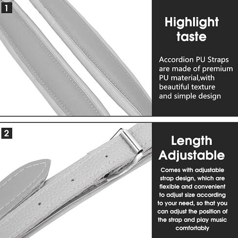 الأشرطة الأكورديون، الأشرطة الكتف بو الأكورديون قابل للتعديل ل16-120 باس (أبيض) الأشرطة الأكورديون الأشرطة الأكورديون الأشرطة الأكورديون الكبار Hohner الأكورديون الأشرطة in Kuwait