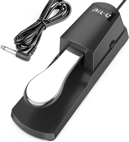 دواسة استراحة احترافية للوحة المفاتيح ودواسة البيانو - لوحة مفاتيح Ait-u حديثة لدواسة البيانو مع مفتاح قطبي 1/4 بوصة للوحات المفاتيح ميدي وبيانو رقمي ولوحة مفاتيح إلكترونية in Kuwait