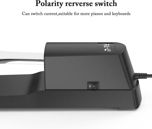 دواسة استراحة احترافية للوحة المفاتيح ودواسة البيانو - لوحة مفاتيح Ait-u حديثة لدواسة البيانو مع مفتاح قطبي 1/4 بوصة للوحات المفاتيح ميدي وبيانو رقمي ولوحة مفاتيح إلكترونية in Kuwait