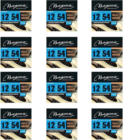 Magma Acoustic Guitar Strings Regular Light Gauge 80/20 Bronze Set.011 - .052 (GA130B80) 1 Set in Kuwait