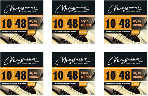 Magma Acoustic Guitar Strings Regular Light Gauge 80/20 Bronze Set.011 - .052 (GA130B80) 1 Set in Kuwait