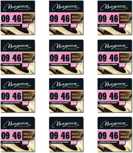 Magma Acoustic Guitar Strings Regular Light Gauge 80/20 Bronze Set.011 - .052 (GA130B80) 1 Set in Kuwait