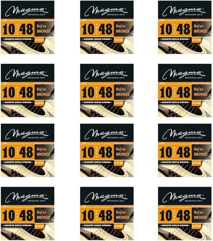 Magma Acoustic Guitar Strings Regular Light Gauge 80/20 Bronze Set.011 - .052 (GA130B80) 1 Set in Kuwait