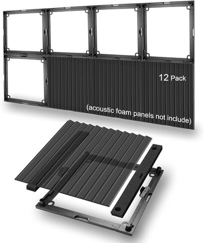 اطارات الواح فوم عازلة للصوت، تركيب وازالة لوحات المعالجة الصوتية، اطارات خاصة بنقرة بسيطة، تصميم معياري، سهلة الاضافة والازالة in Kuwait