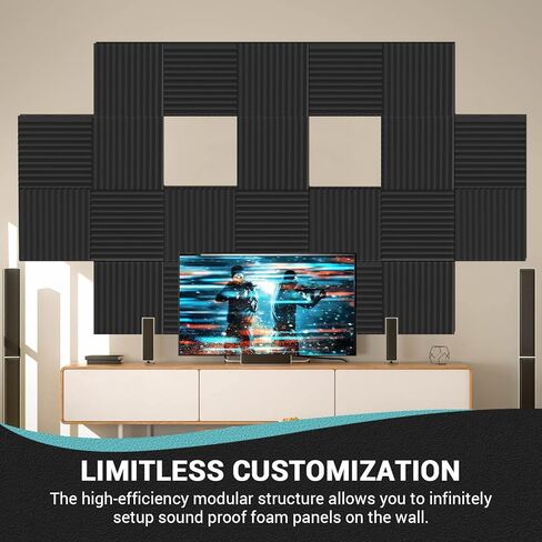 اطارات الواح فوم عازلة للصوت، تركيب وازالة لوحات المعالجة الصوتية، اطارات خاصة بنقرة بسيطة، تصميم معياري، سهلة الاضافة والازالة in Kuwait