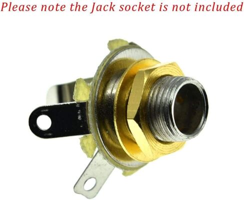 Dopro 20* Guitar Input Output Jack Socket Nut and Washer Guitar Metric Jack Nuts for Import Guitars Black in Saudi Arabia