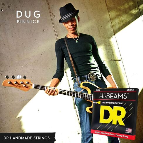 DR Strings Hi-Beam - قلب مستدير من الفولاذ المقاوم للصدأ متوسط ​​6 سلسلة 30-125 in Saudi Arabia