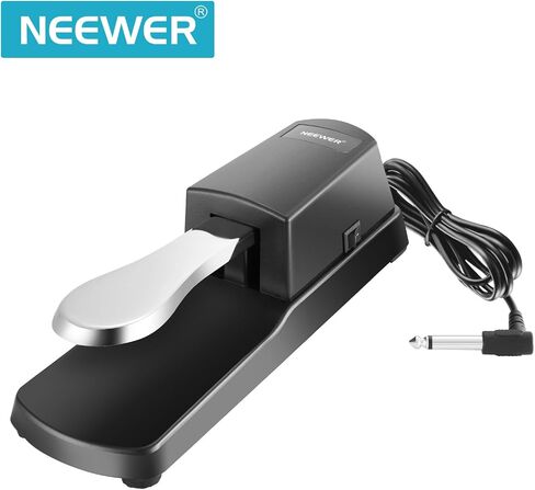 دواسة قدم من Neewer® طراز البيانو العالمي مع تصميم تبديل قطبي متوافق مع أي لوحة مفاتيح إلكترونية مع مقبس إدخال 1/4 in Saudi Arabia