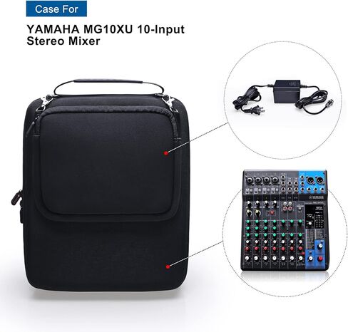 جراب صلب من XANAD لهاتف YAMAHA MG10XU أو MG10 أو MG0610-Input خلاط ستيريو مع غطاء تخزين صغير - حقيبة تخزين حمل in Kuwait