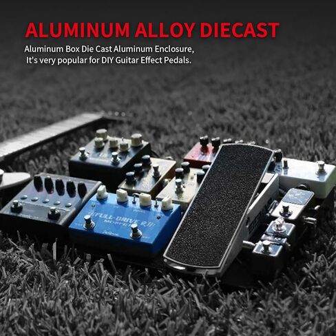 DaierTek 5pcs 1590B Guitar Pedal Enclosure Aluminum Diecast Stomp Box Case 112x61x32mm Toggle Switch Box in Kuwait