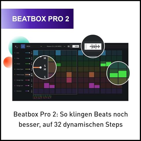 MAGIX Music Maker 2023 Premium - اصنع الموسيقى التي تحبها، برنامج صوتي، برنامج موسيقى، ترخيص Windows 10 / 11، I 1 PC in Kuwait