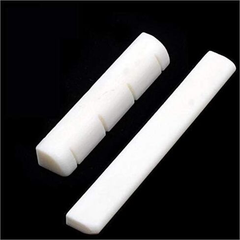 Miwayer Ukulele Real Bone 53mm Bridge Saddle & 35mm Nut for 4 String Ukulele-Regula in Saudi Arabia
