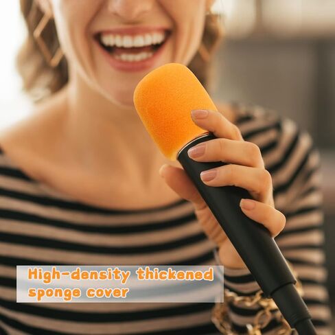 20 قطعة من اغطية الميكروفون الملونة للميكروفون قابلة لاعادة الاستخدام تناسب معظم الميكروفونات القياسية المحمولة (10 الوان) in Kuwait