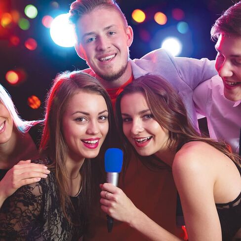 20 قطعة من اغطية الميكروفون الملونة للميكروفون قابلة لاعادة الاستخدام تناسب معظم الميكروفونات القياسية المحمولة (10 الوان) in Kuwait