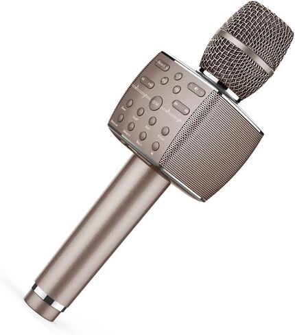 ميكروفون كاريوكي 27 وات لاسلكي بلوتوث كاريوكي ميكروفون 5 في 1 محمول محمول كاريوكي ميكروفونات مكبر صوت مع 3 مكبرات صوت للأطفال والكبار في المنزل وحفلات أعياد الميلاد in Kuwait